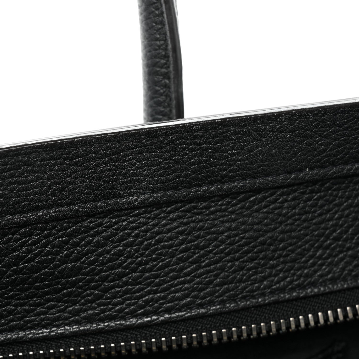 Celine Drummed Calfskin Micro Luggage Black 13 of 25