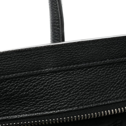 Celine Drummed Calfskin Micro Luggage Black 13 of 25