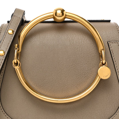 Chloe Calfskin Suede Small Nile Bracelet Bag Motty Grey 10 of 12