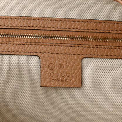 Gucci Pebbled Calfskin Medium Soho Chain Shoulder Bag Camelia 6 of 10