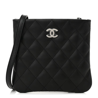Chanel Lambskin Quilted Uniform Crossbody Bag Black 1 of 10