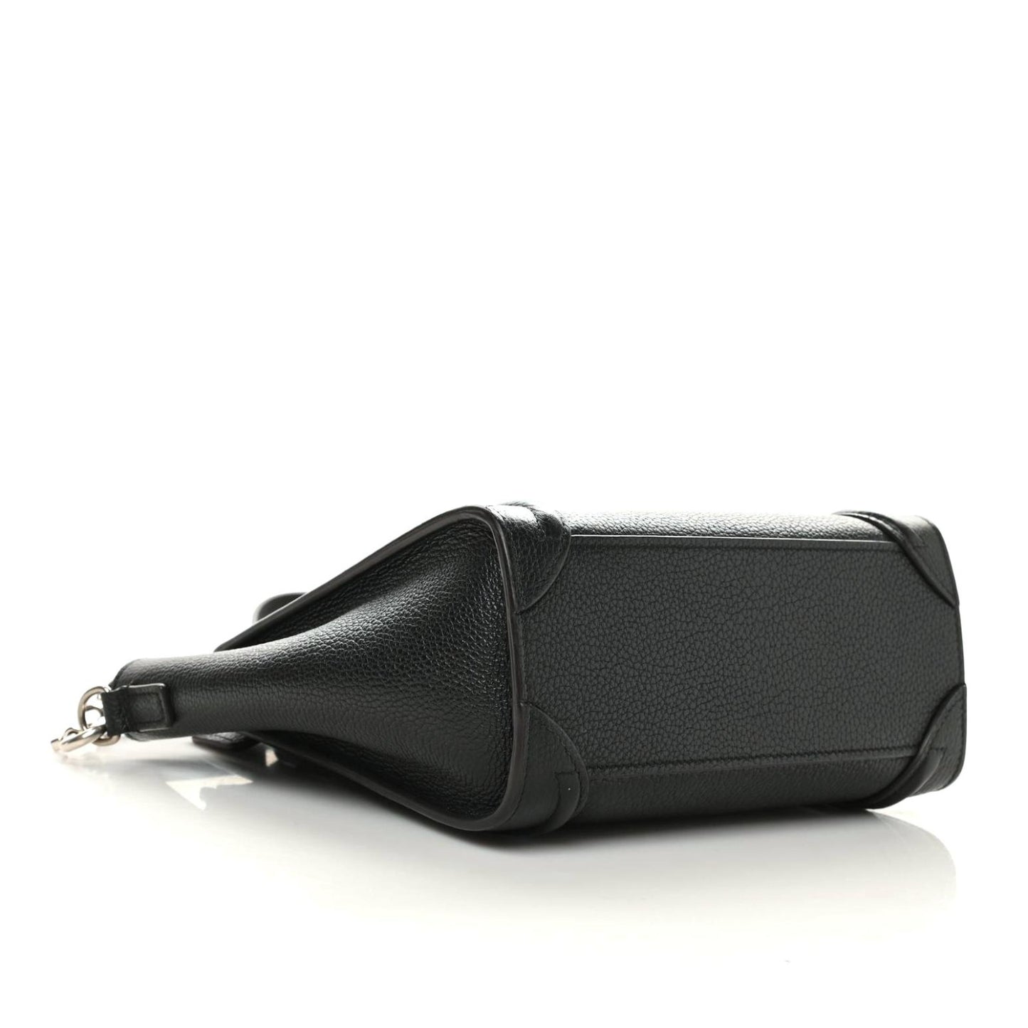 Drummed Calfskin Nano Luggage Black