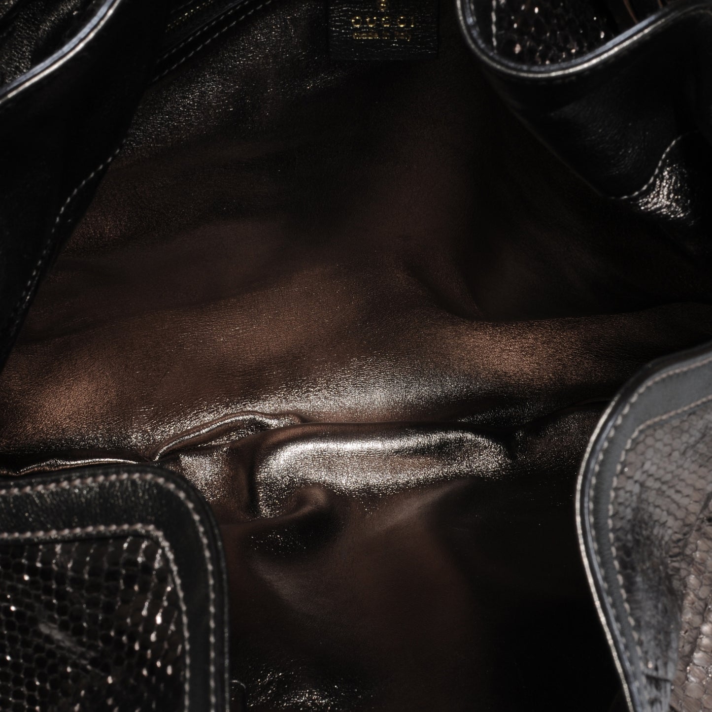 Python Large Indy Top Handle Hobo