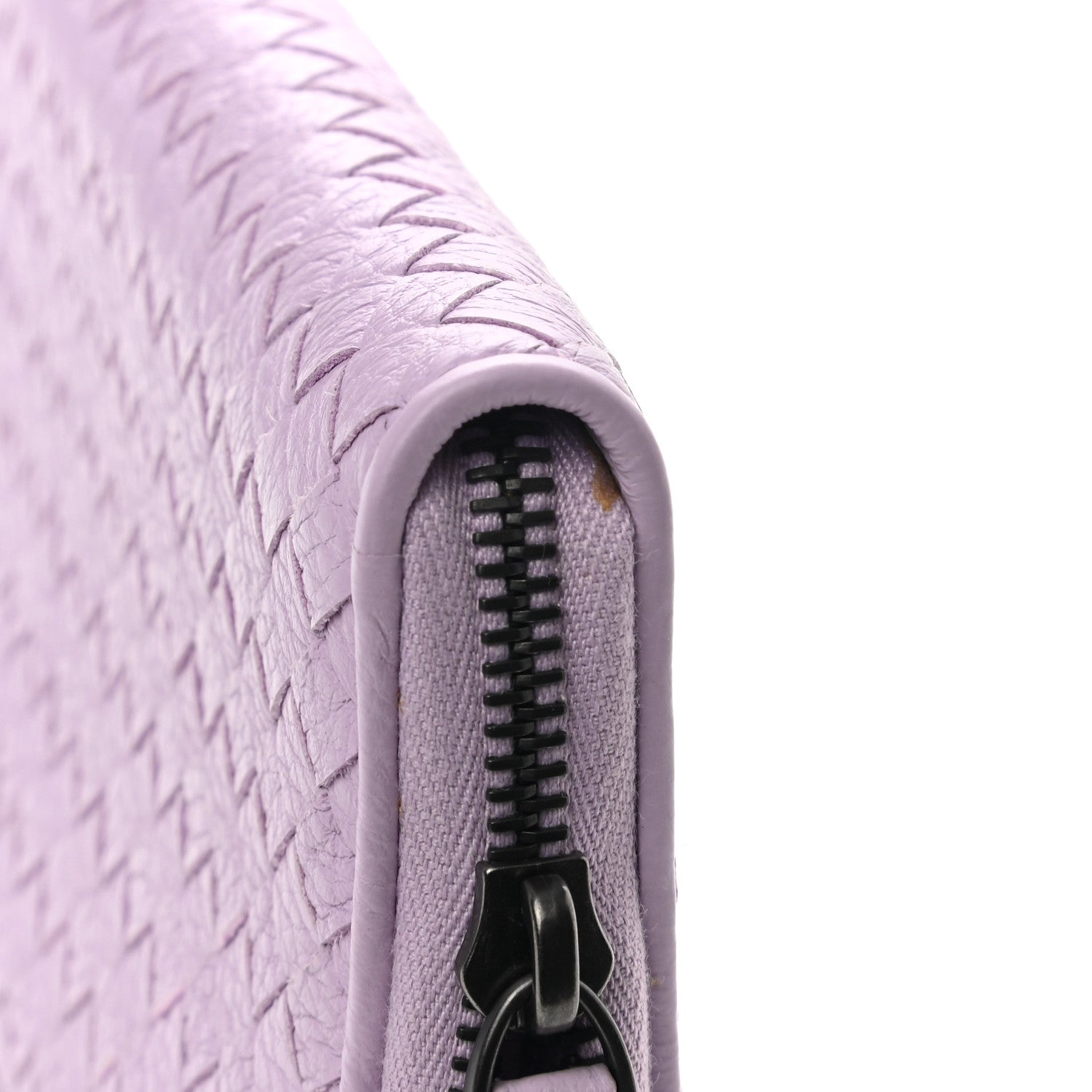Bottega Veneta Nappa Intrecciato Zip Around Wallet Lilac 9 of 10