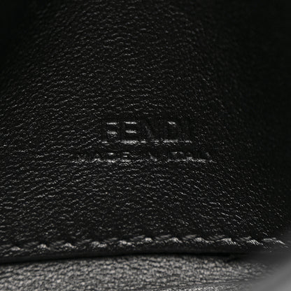 Fendi Sheared Sheepskin Vitello King FF Nano Baguette Charm Tobacco Moro Black 6 of 11