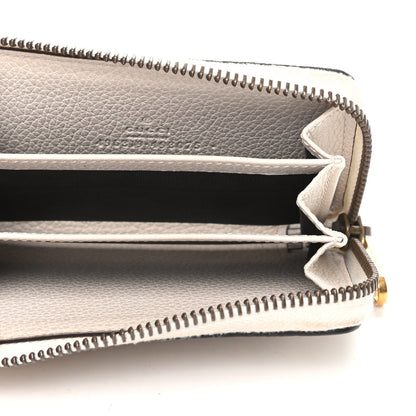 Gucci Calfskin Logo Zip Around Card Case White 5 of 6