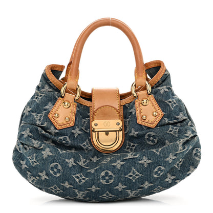 Louis Vuitton Monogram Denim Pleaty Blue 1 of 9