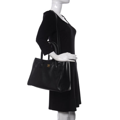 Chanel Calfskin Cerf Executive Shopper Tote Black 2 of 10