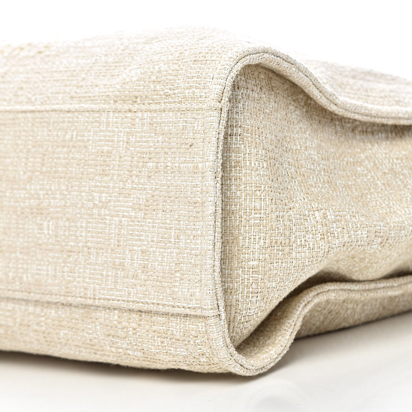 Woven Straw Raffia Large Deauville Tote Light Beige