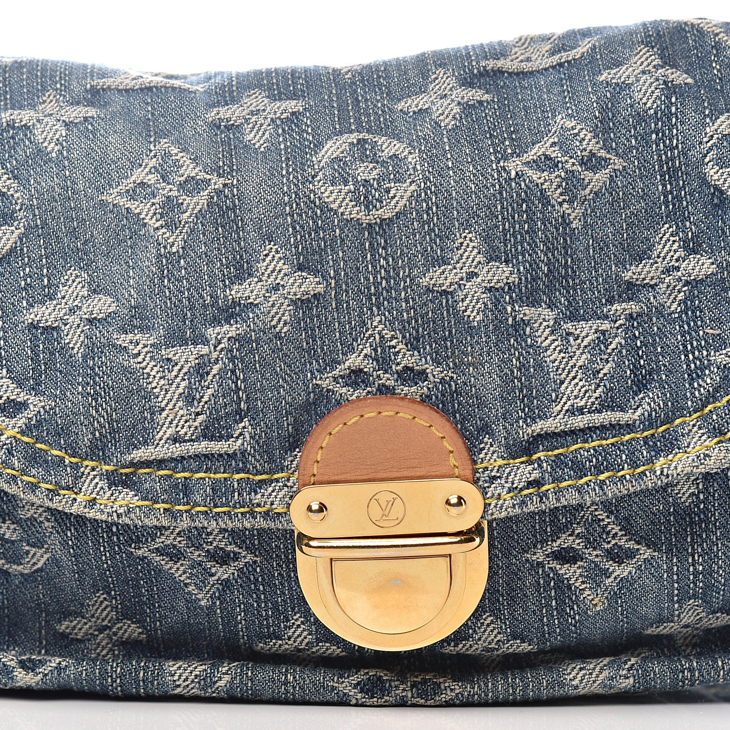 Louis Vuitton Monogram Denim Mini Pleaty Blue 9 of 9