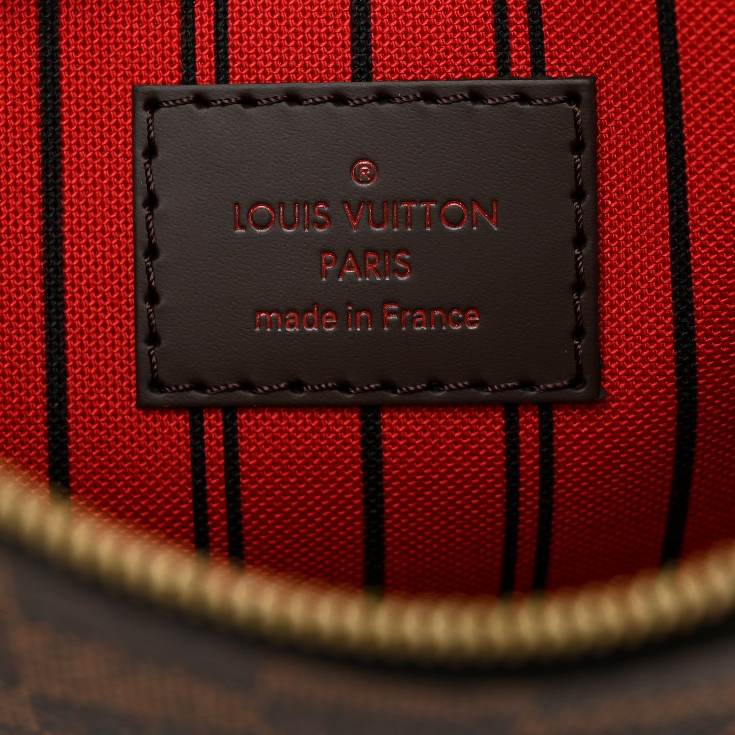 LOUIS VUITTON Damier Ebene Neverfull MM GM Pochette