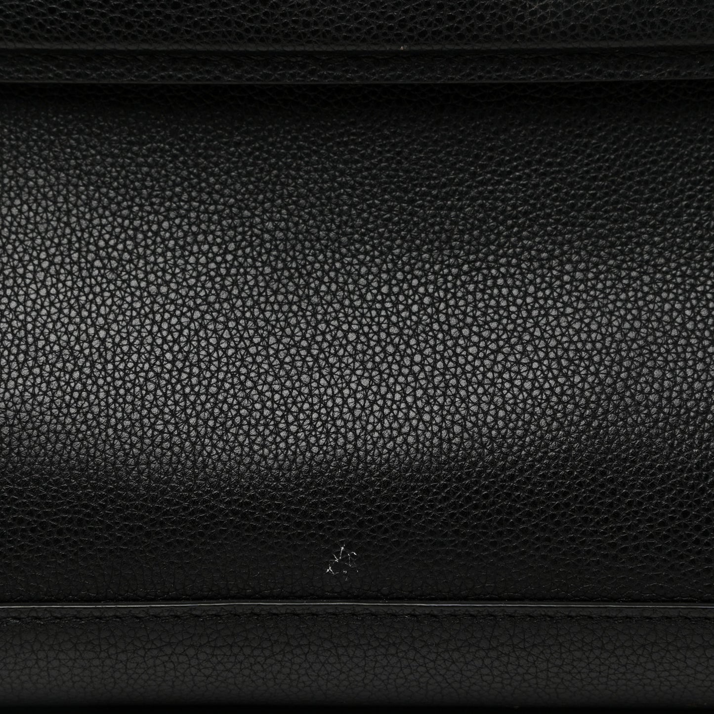 Grained Calfskin Small Horizon Satchel Black