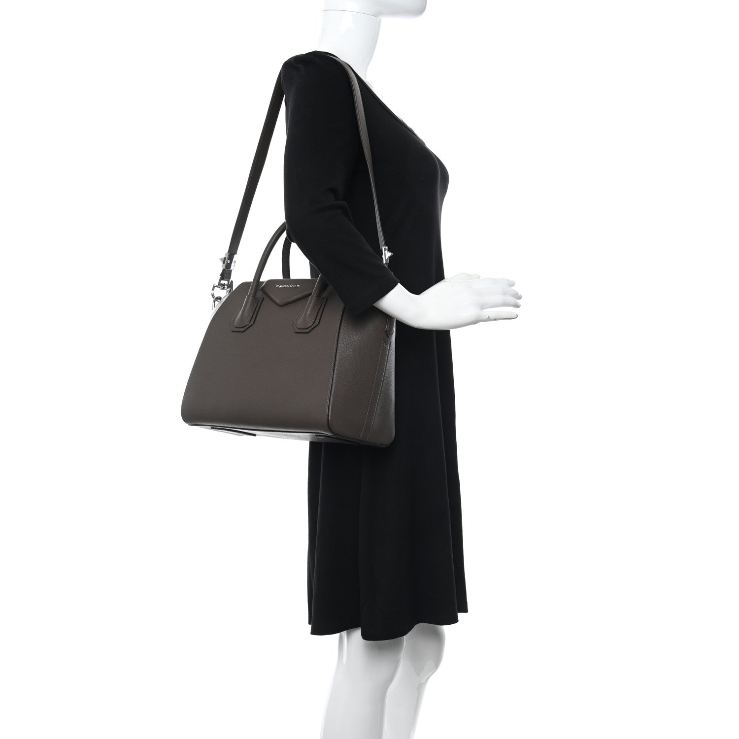 Givenchy Sugar Goatskin Small Antigona Heather Grey 2 of 10