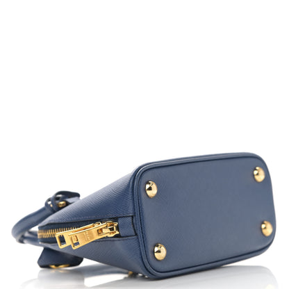 Prada Saffiano Lux Mini Promenade Tote Azzurro 3 of 10