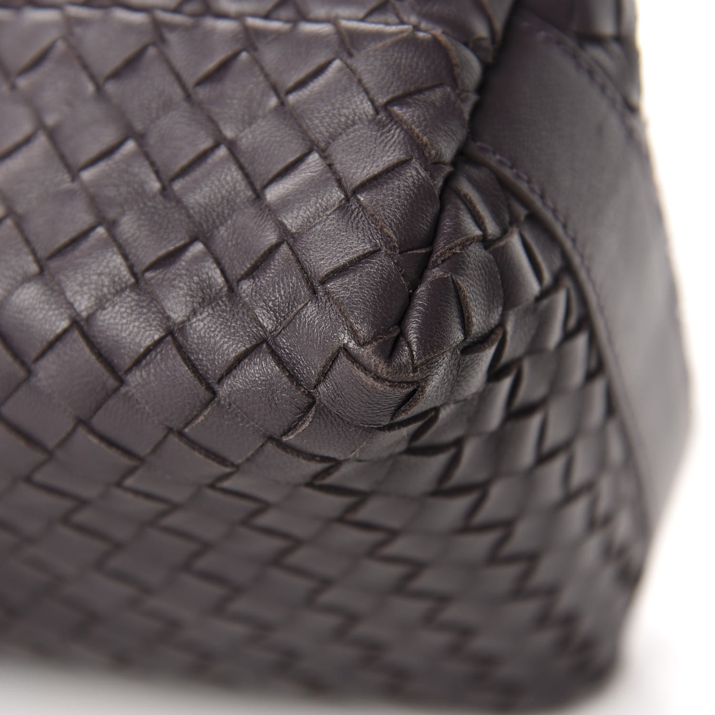 Nappa Intrecciato Large Cosmetic Case Ebano