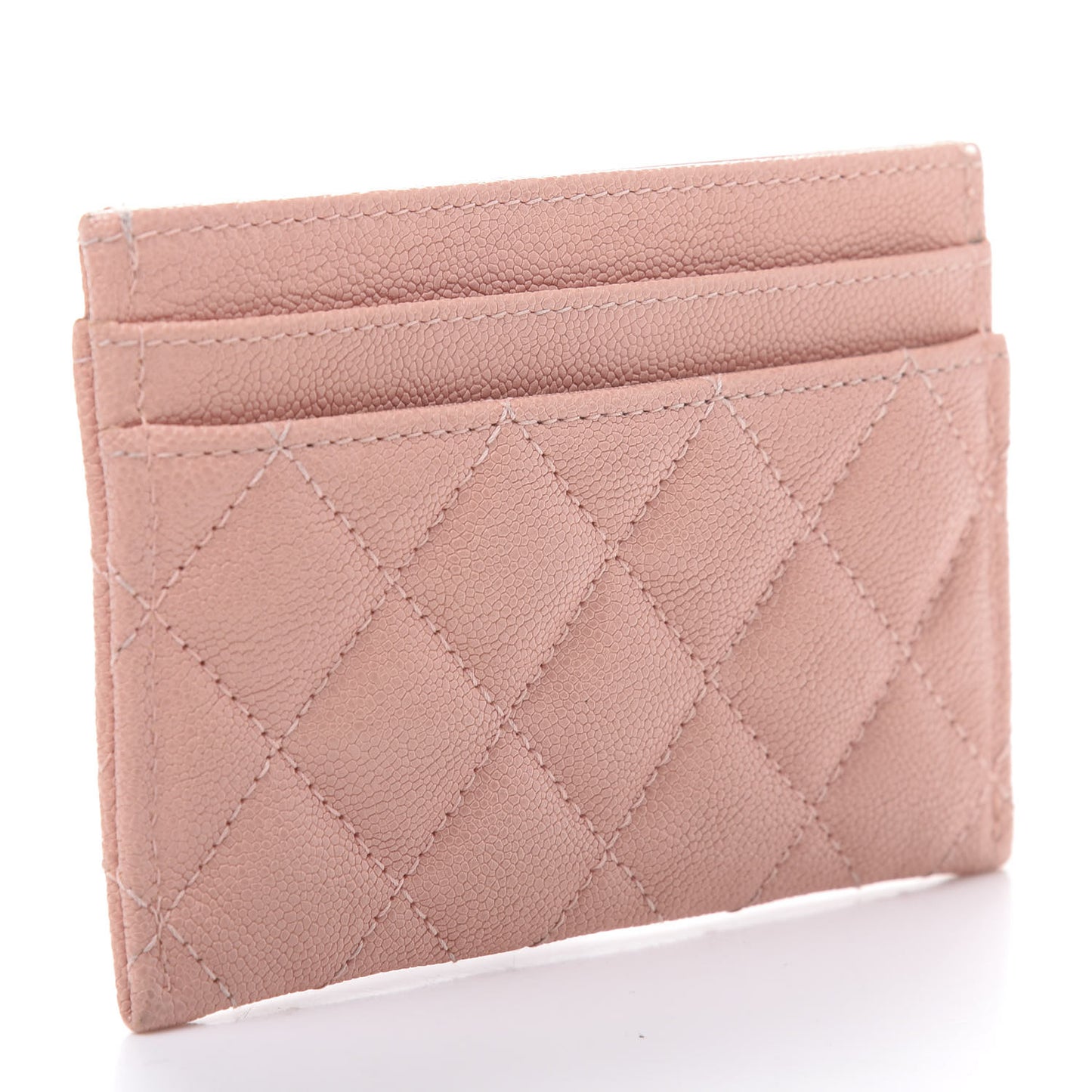 Caviar Quilted Boy Card Holder Pink