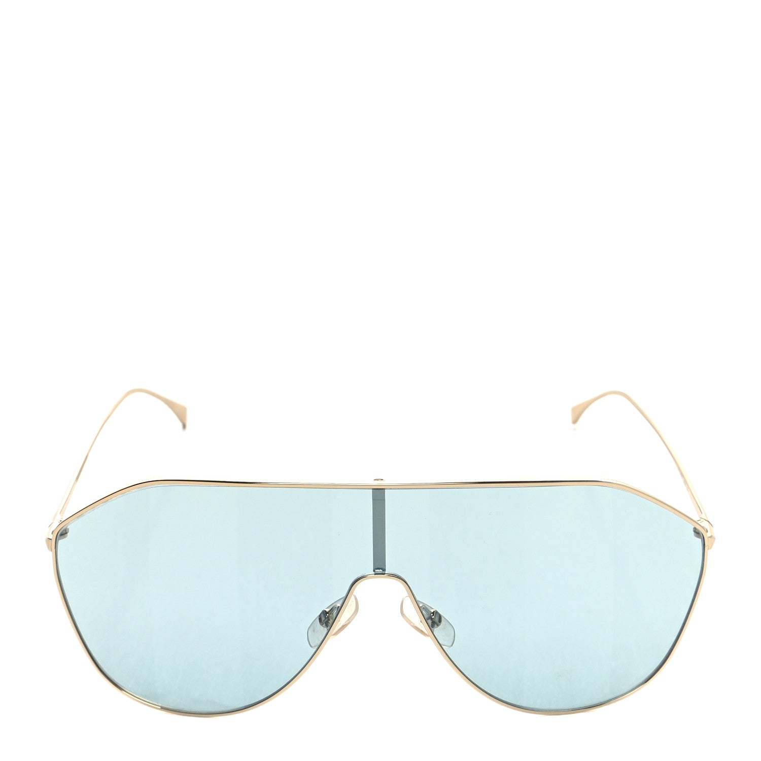 Fendi Metal Aviator Sunglasses FF 0405/S Light Blue 2 of 7