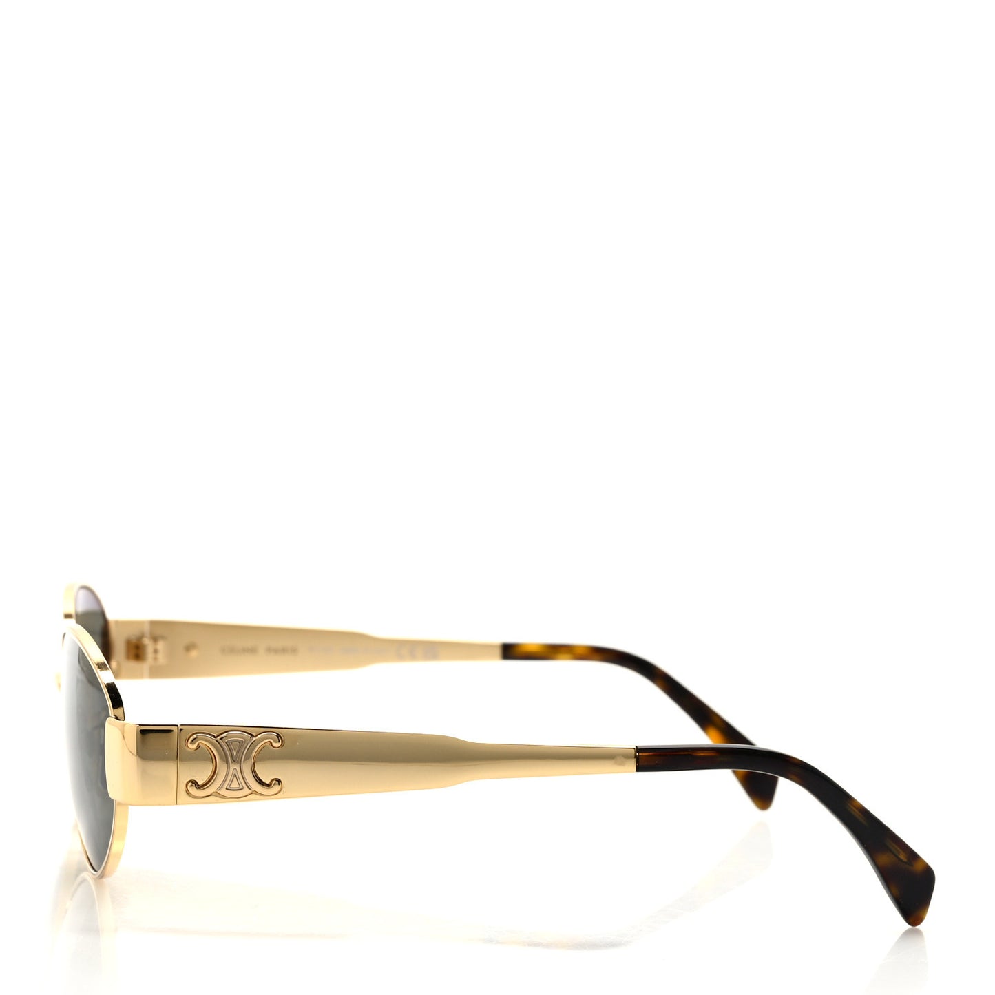 Metal Triomphe 01 Sunglasses CL40235U Gold Green