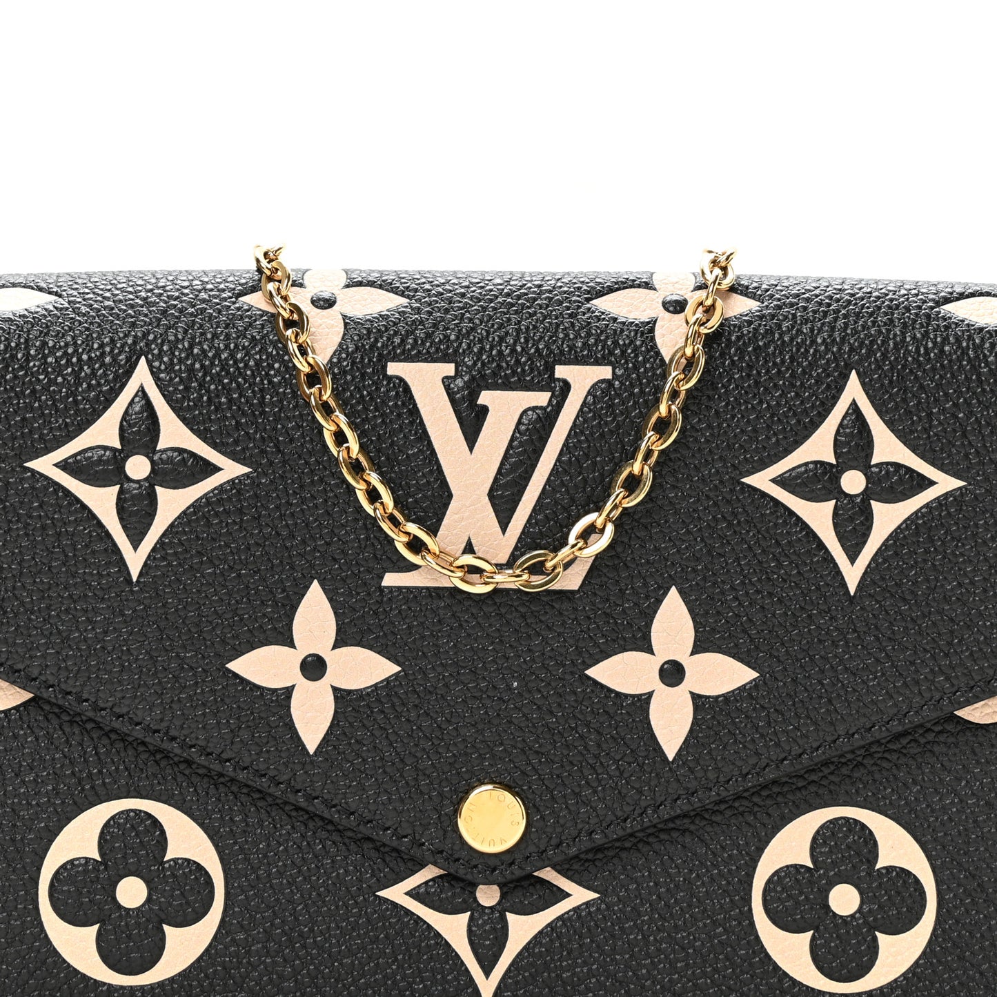 Empreinte Monogram Giant Felicie Pochette Black Beige