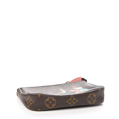 Louis Vuitton Monogram Illustre Mini Pochette Accessories Rose 3 of 8