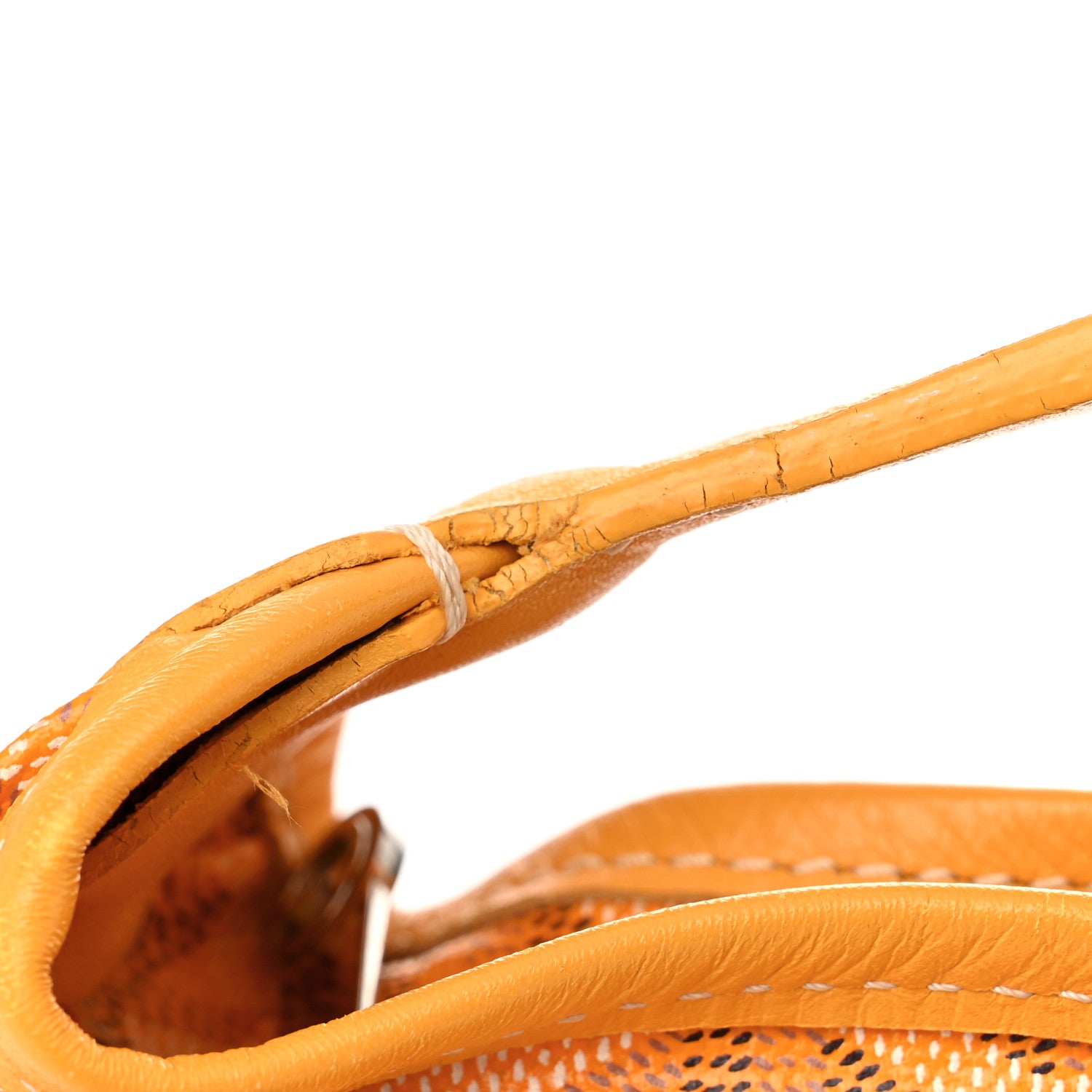 Goyard Goyardine Fidji Zip Hobo Yellow 11 of 13