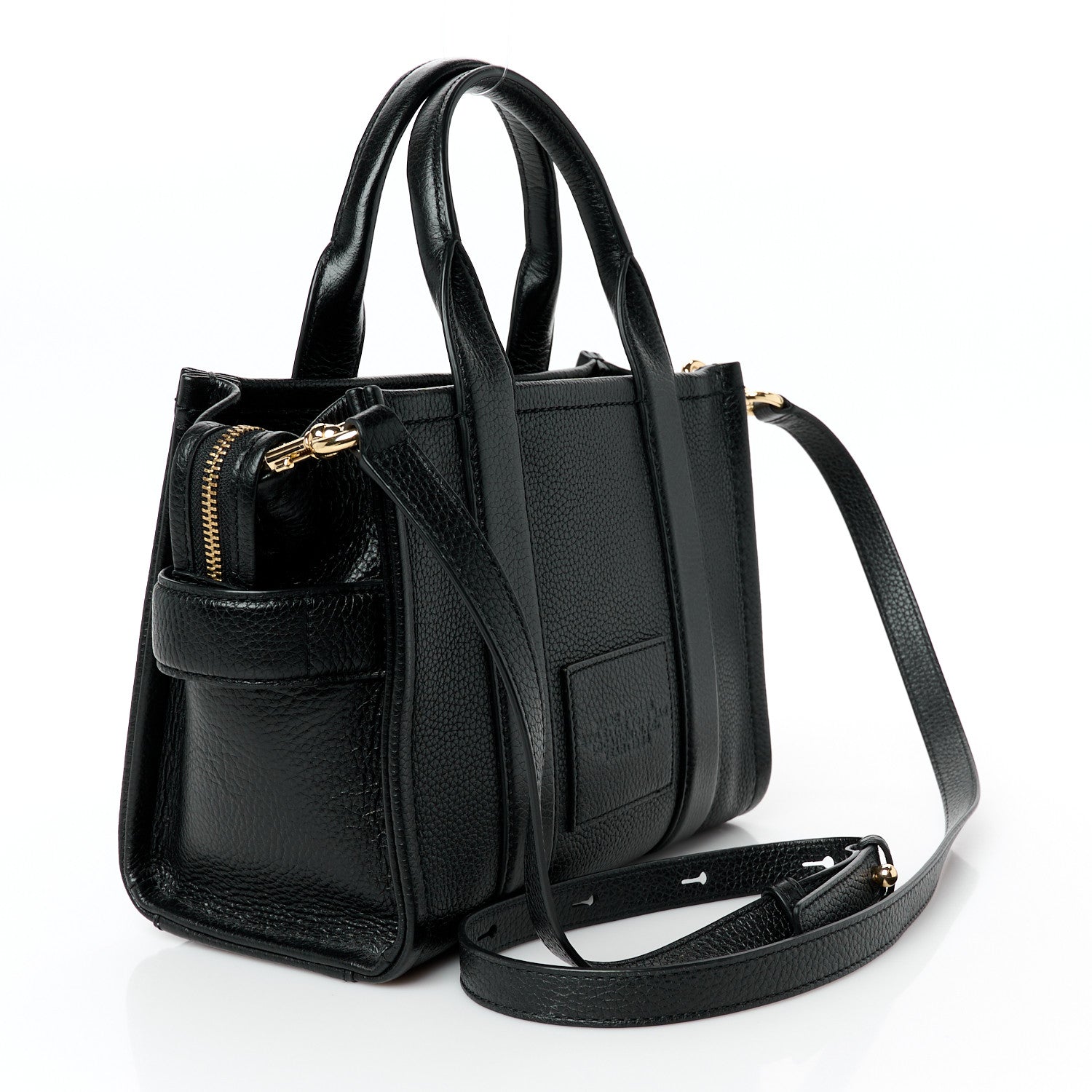 Marc Jacobs Grained Calfskin Small The Tote Bag Black 3 of 12