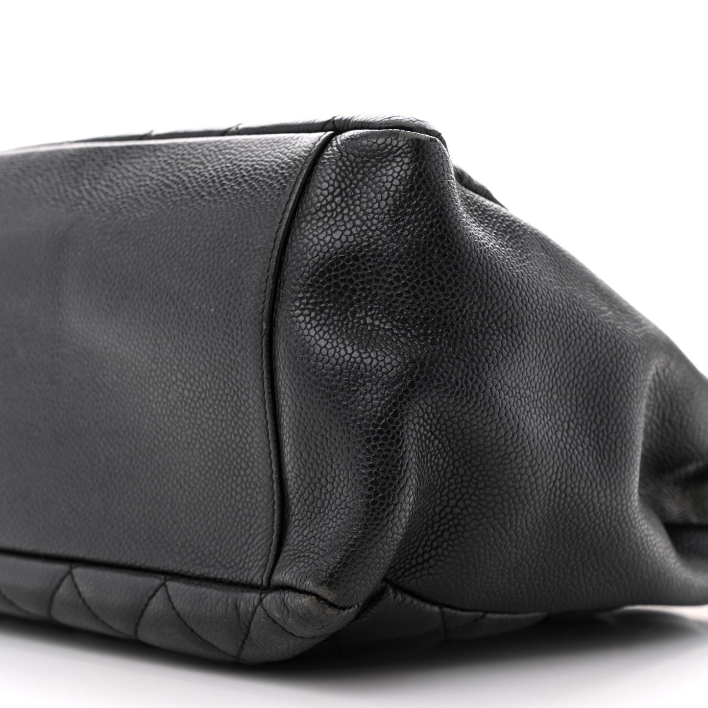 Caviar Quilted Grand Shopping Tote GST Black