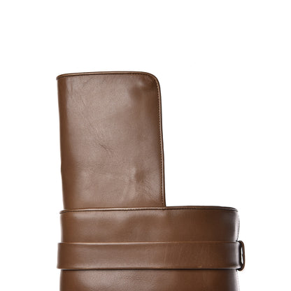 Givenchy Calfskin Shark Look Over The Knee Boots 37 Kaky 10 of 18