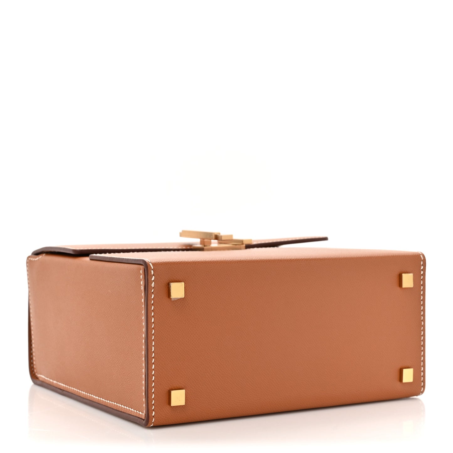Epsom Cinhetic Boxy Top Handle Bag Gold