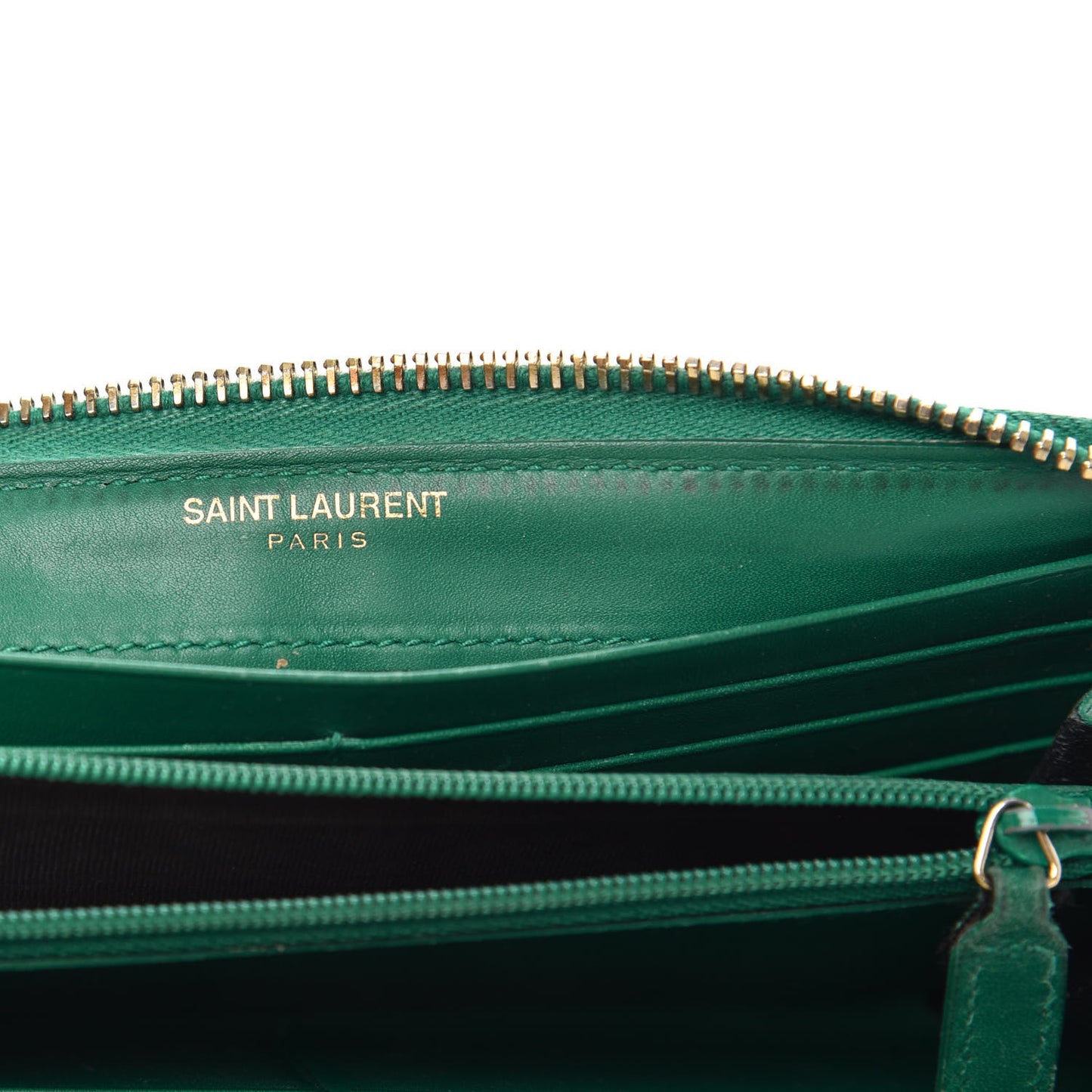 Calfskin Classic Zip Around Wallet Green