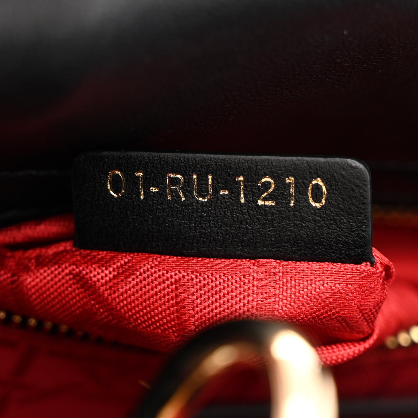 Lambskin Cannage Mini Lady Dior Black