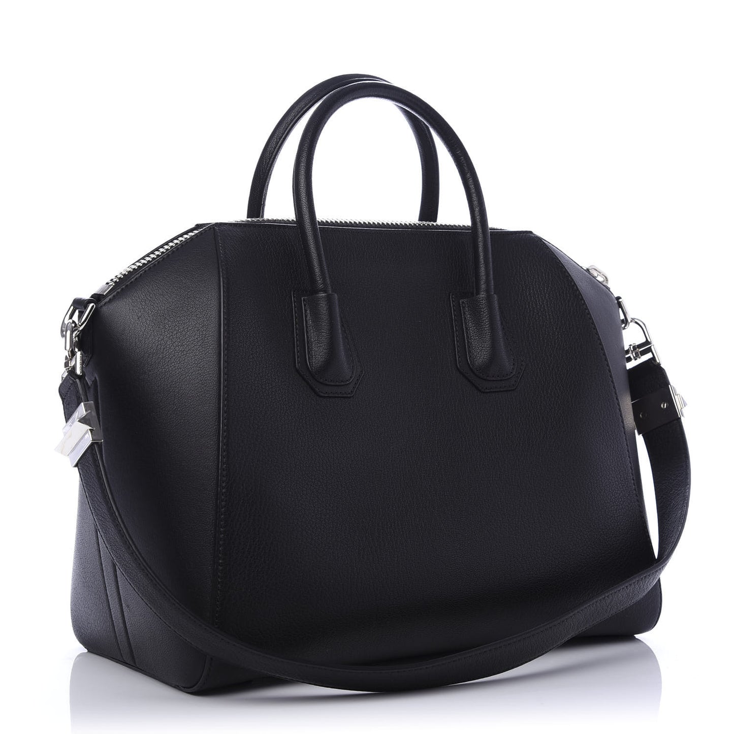 Sugar Goatskin Medium Antigona Black