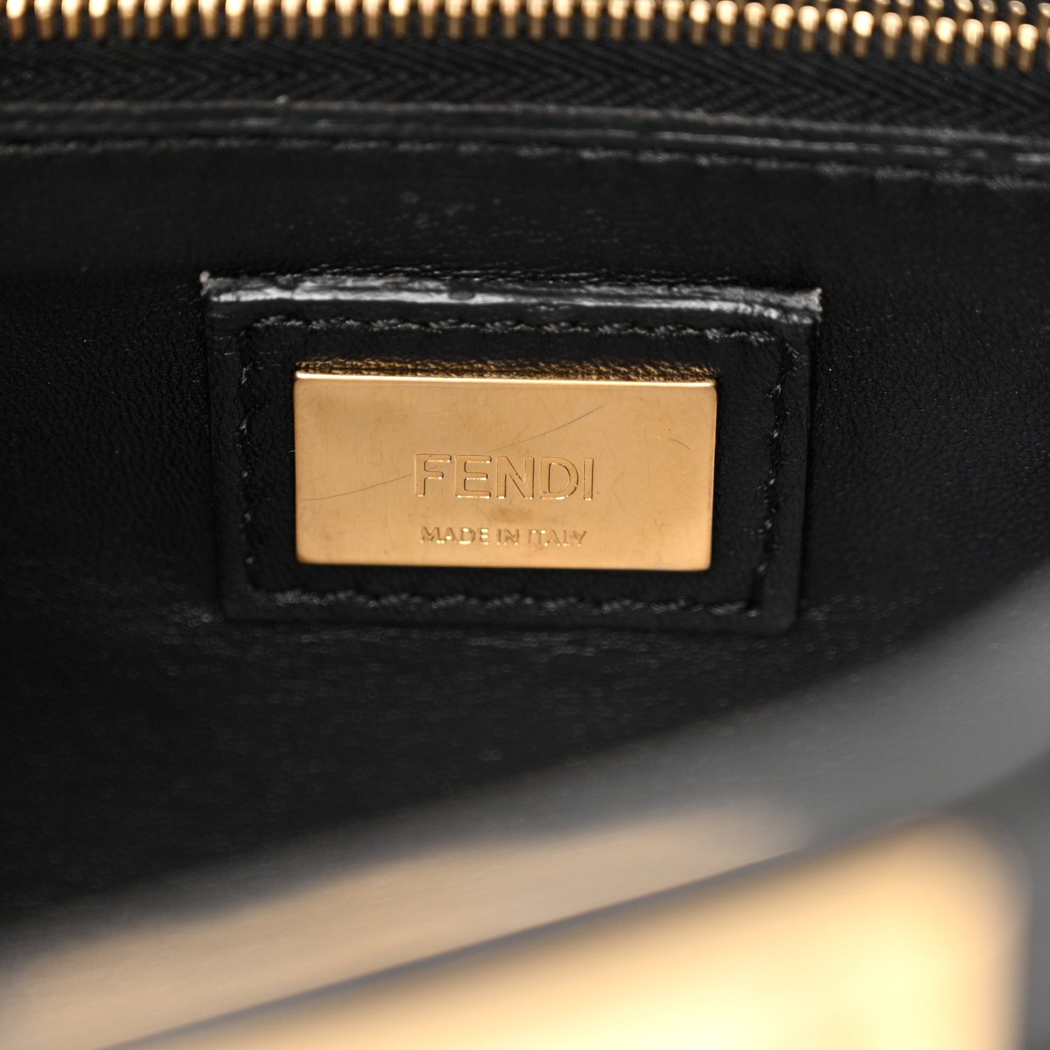 Fendi Nappa Mini Peekaboo Iconic Satchel Black 6 of 11