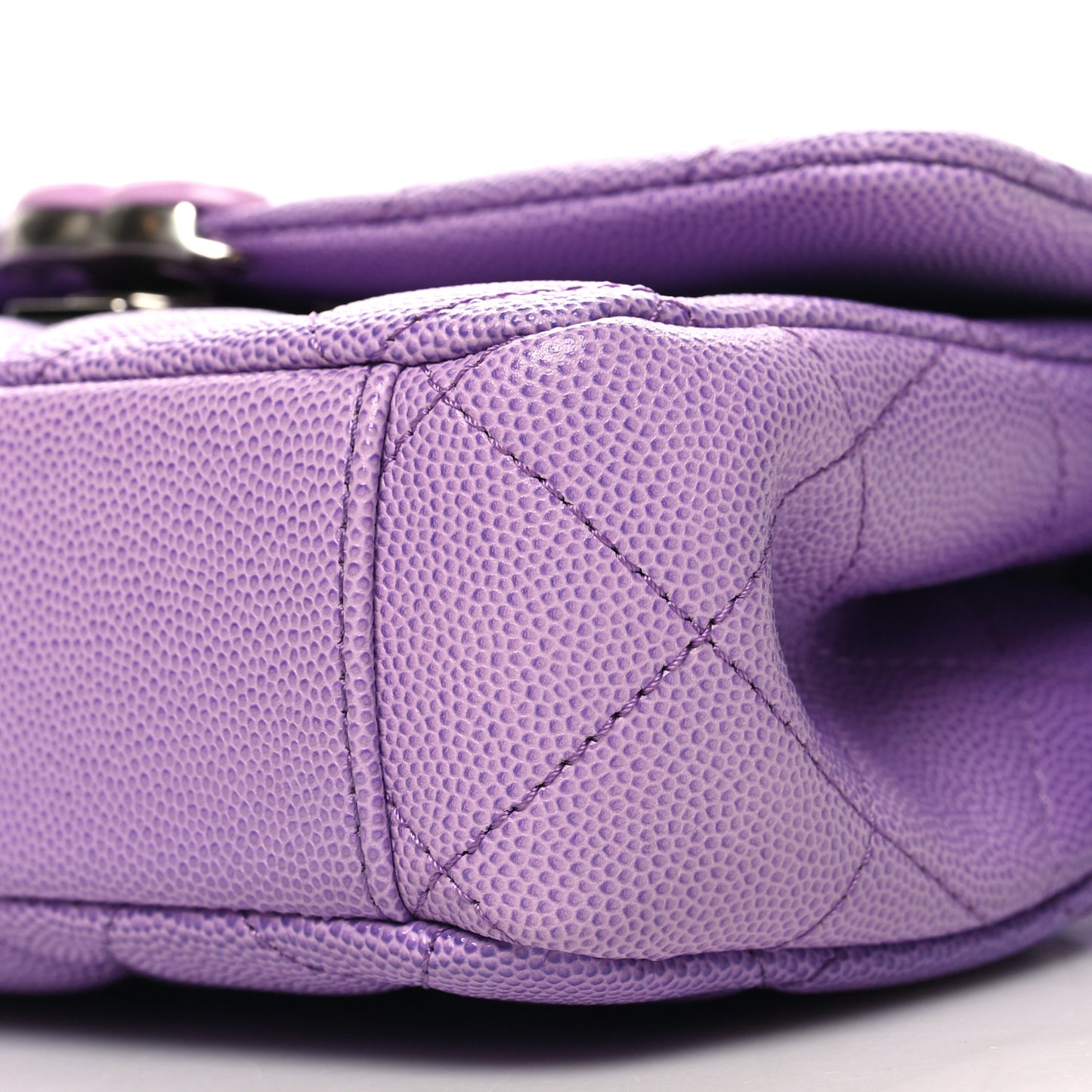 Shaded Caviar Quilted My Everything Small Flap Purple Light Purple