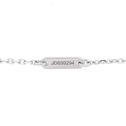 Van Cleef & Arpels 18K White Gold Diamond Sweet Alhambra Pendant Necklace 6 of 7