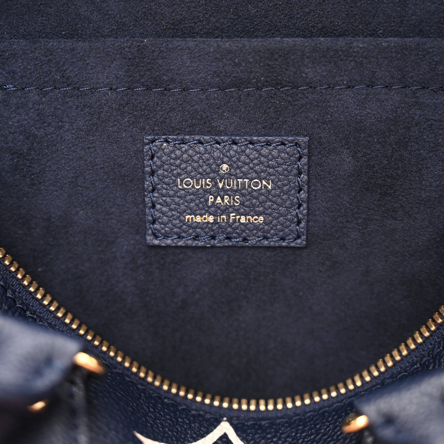 Empreinte Monogram Giant Speedy Bandouliere 20 Navy Creme
