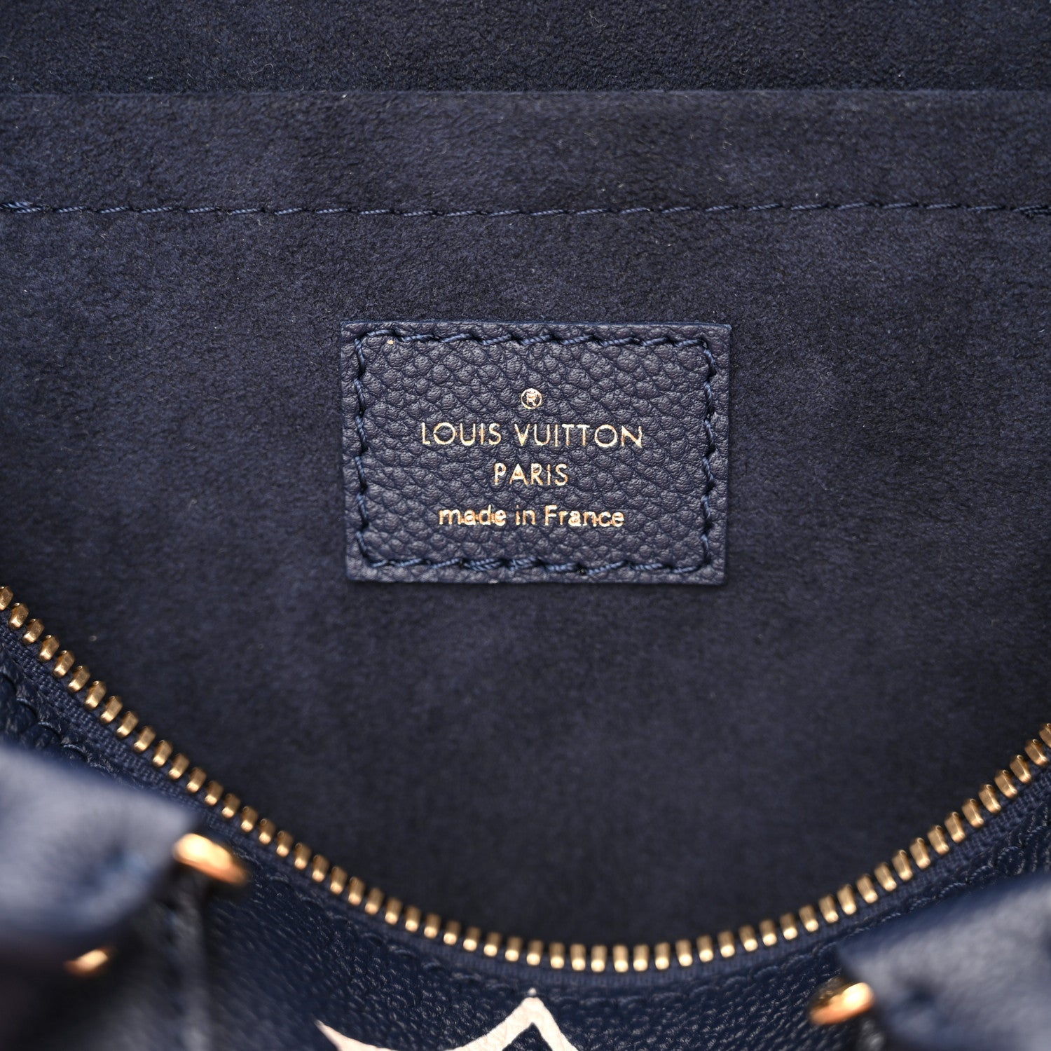 Louis Vuitton Empreinte Monogram Giant Speedy Bandouliere 20 Navy Creme 6 of 10