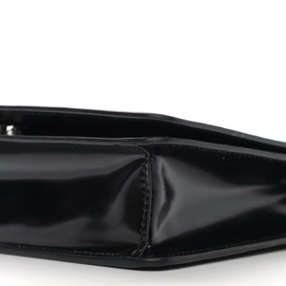 Prada Spazzolato Flap Slide Chain Shoulder Bag Black 9 of 9