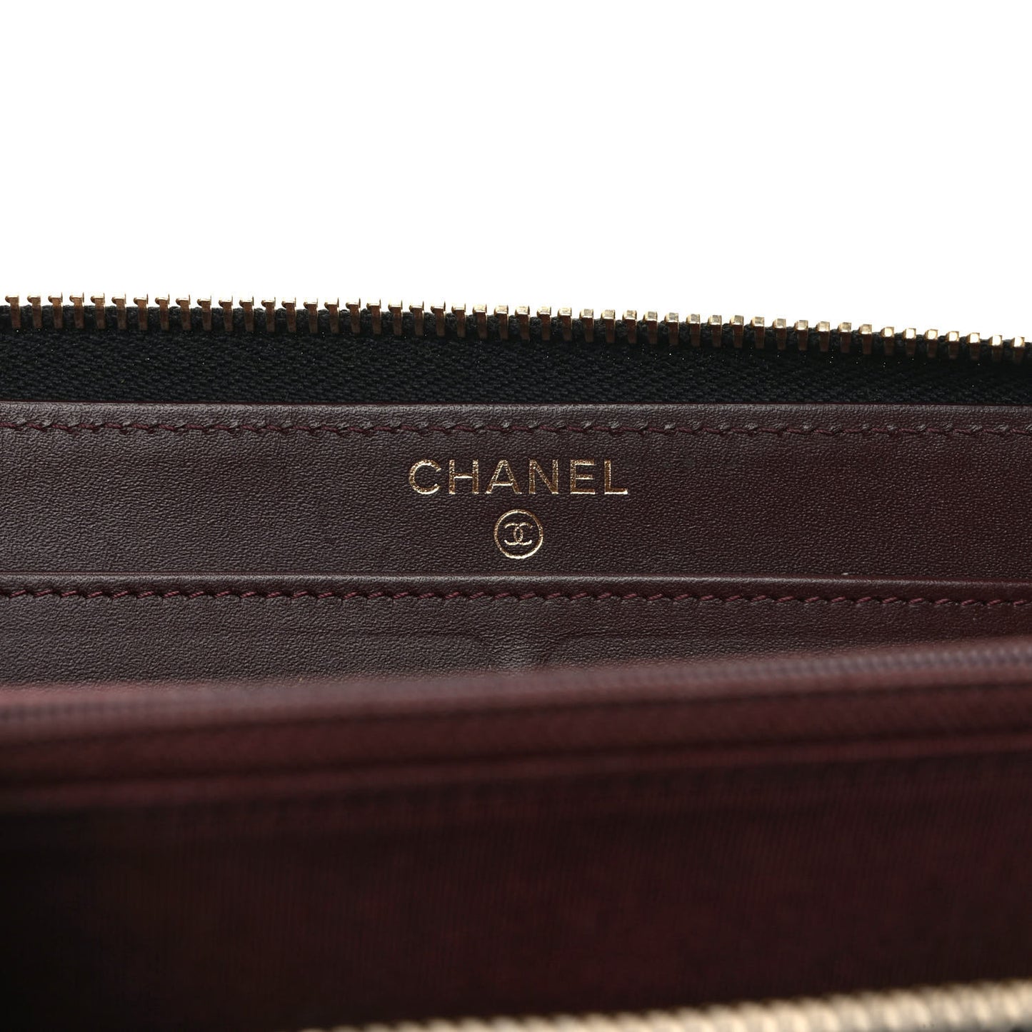 Caviar Quilted Large Gusset Zip Around Wallet Black