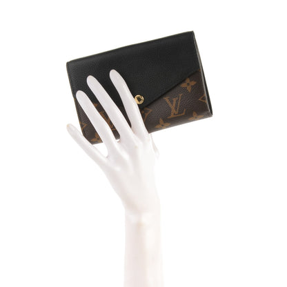 Louis Vuitton Monogram Pallas Compact Wallet Black 2 of 7