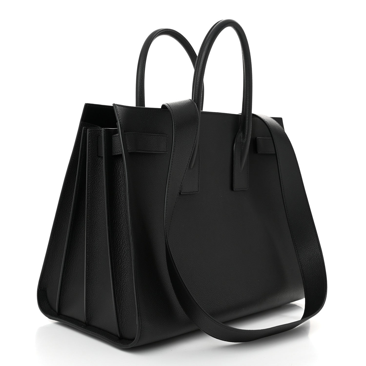 Saint Laurent Grained Calfskin Large Sac De Jour Carryall Black 3 of 9