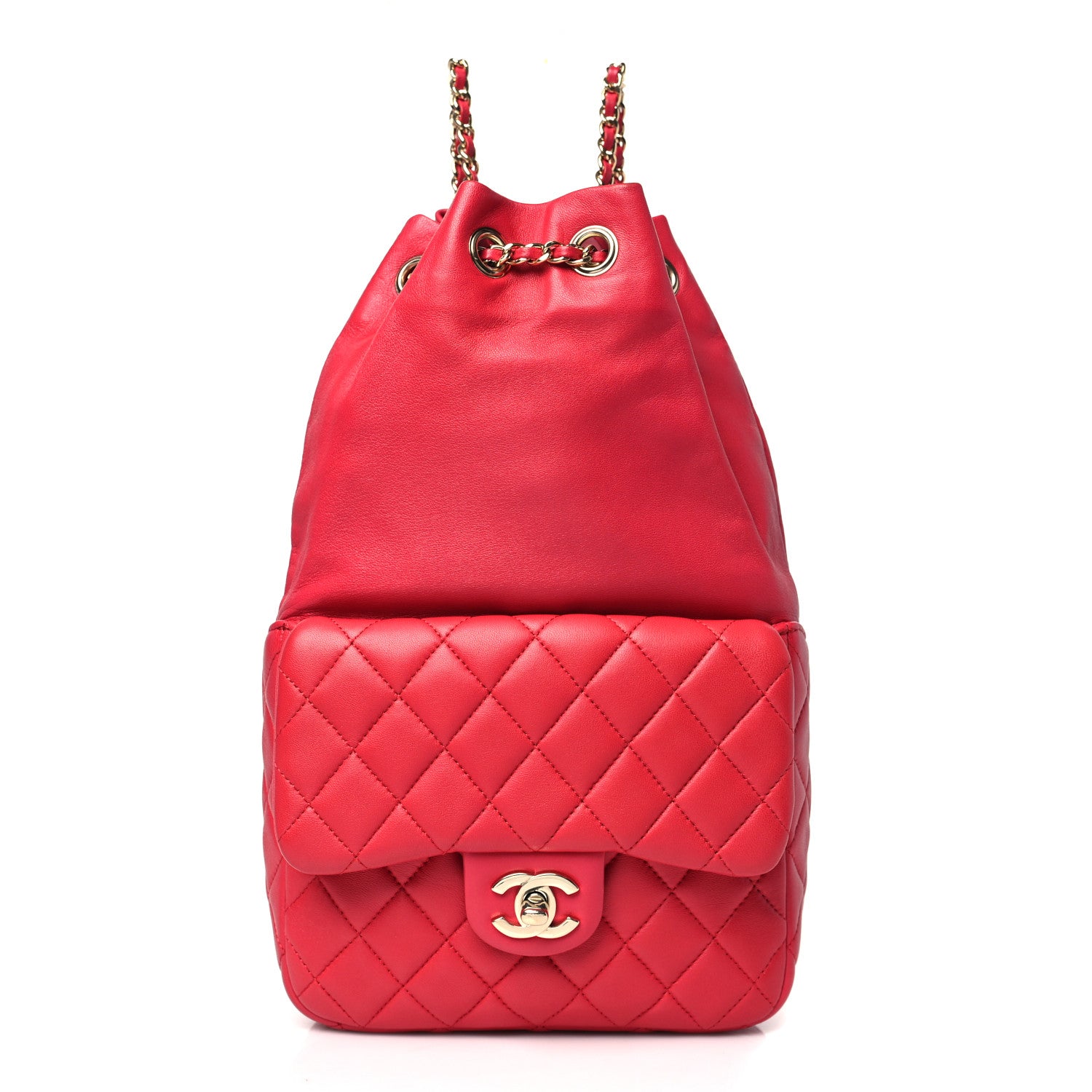 Chanel Lambskin Quilted Small in Seoul Backpack Dark Pink 1 of 10