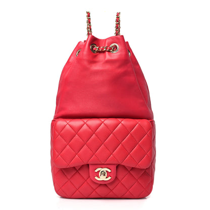 Chanel Lambskin Quilted Small in Seoul Backpack Dark Pink 1 of 10