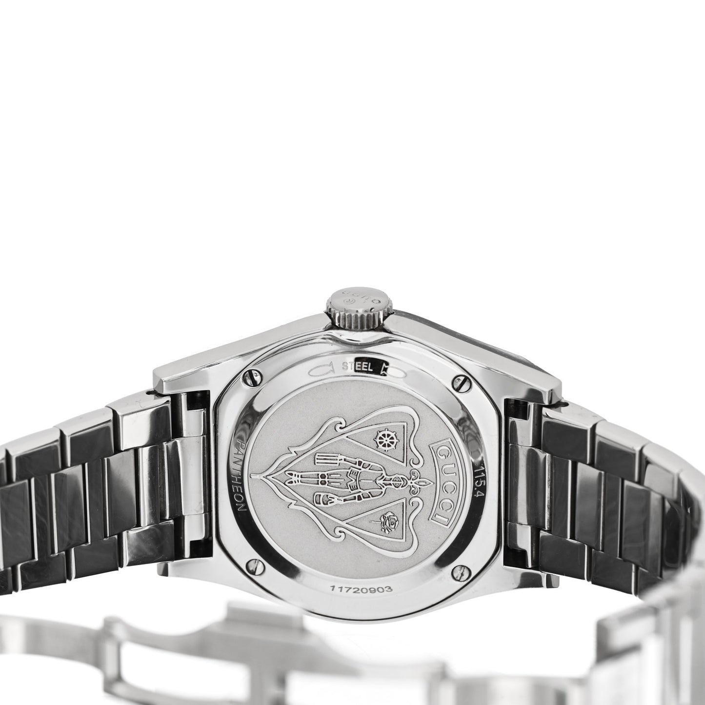Stainless Steel Diamond Mother of Pearl 36mm Pantheon Quartz Watch