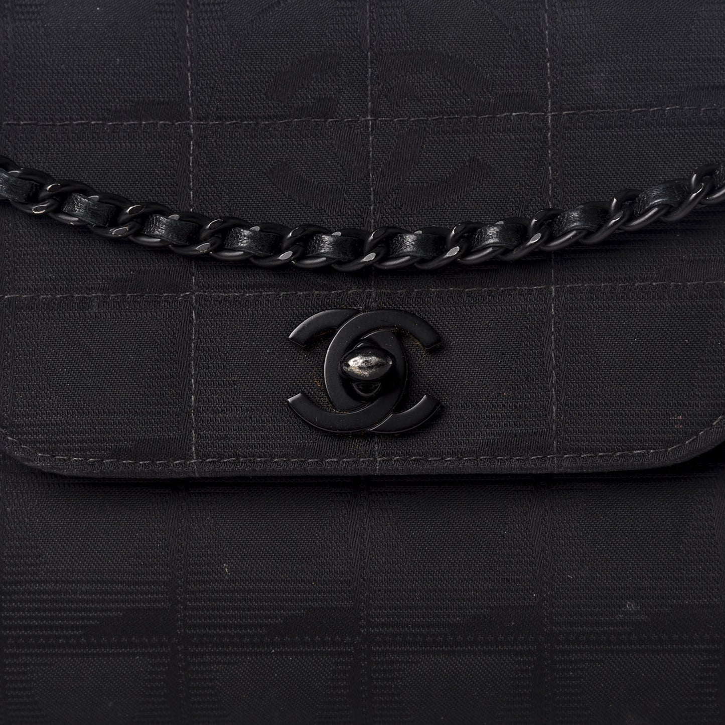 Nylon Mini Travel Accordion Flap Black
