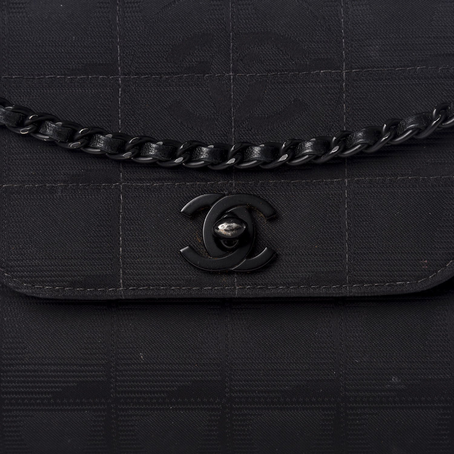 Chanel Nylon Mini Travel Accordion Flap Black 8 of 8