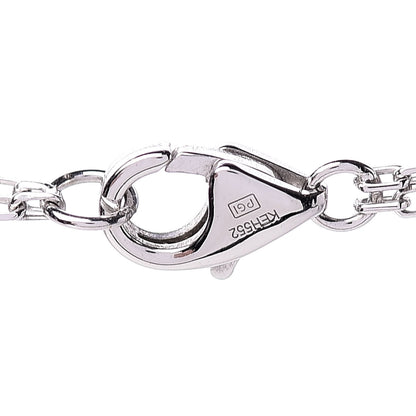 Cartier 18K White Gold 2 Diamond LOVE Necklace 6 of 8