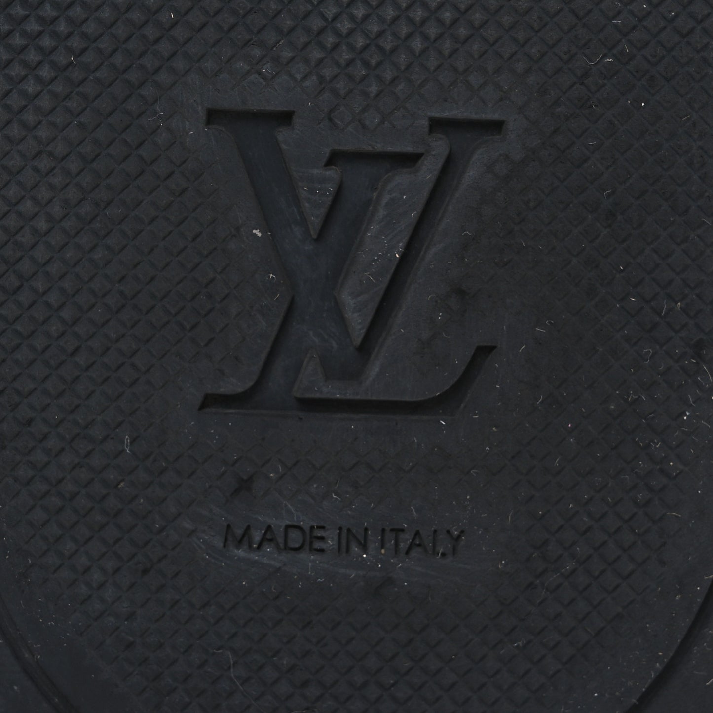Rubber Monogram Eclipse Mens Waterfront Mules 9 Black