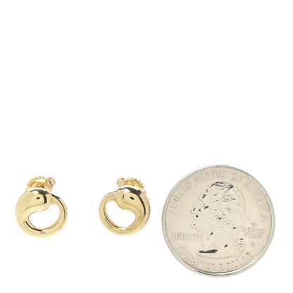 Tiffany 18K Yellow Gold Elsa Peretti Eternal Circle Earrings 2 of 4