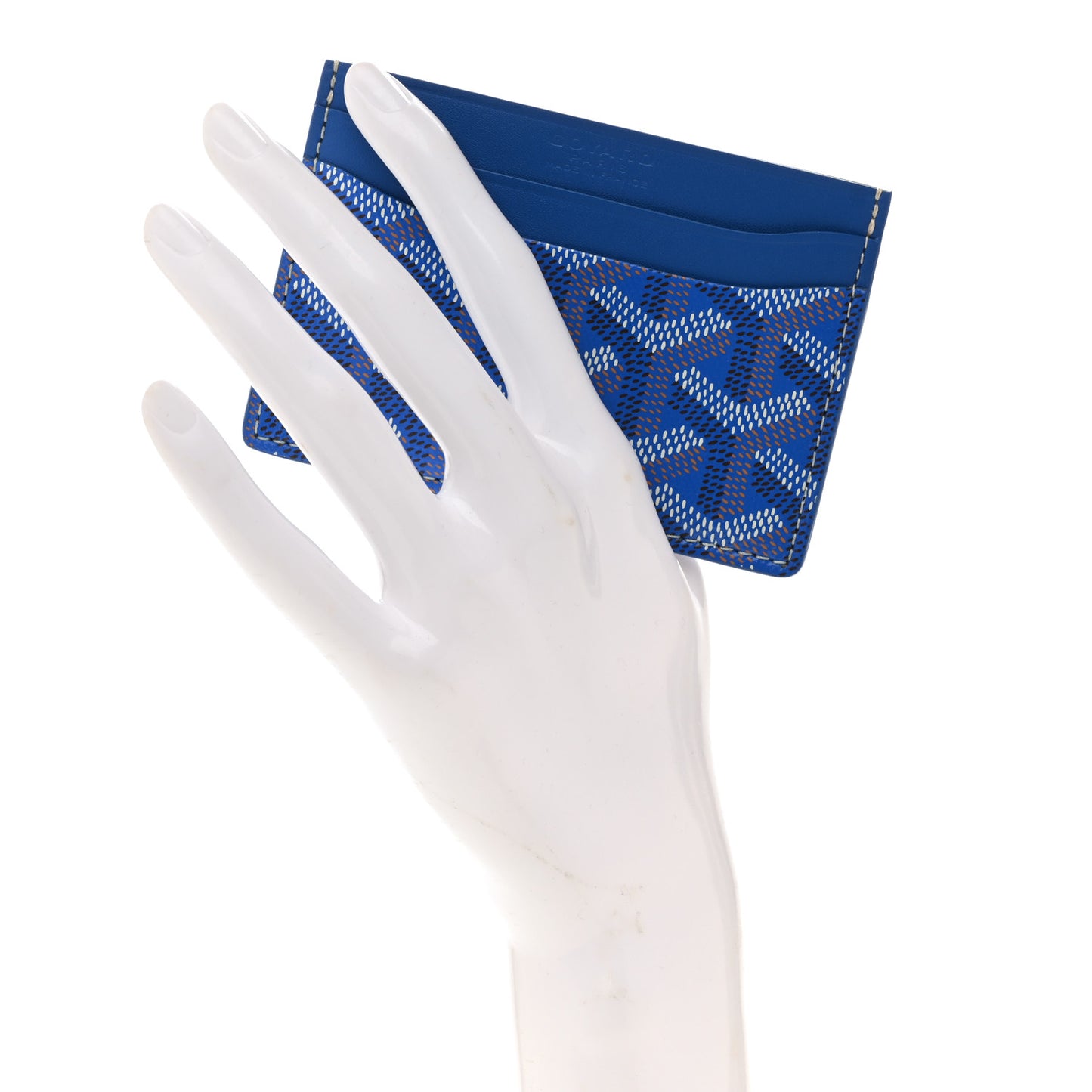 Goyardine Saint Sulpice Card Holder Sky Blue